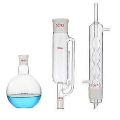 Bộ chiết Soxhlet thủy tinh (150 - 5000ml) 2 Bo chiet Soxhlet 500ml