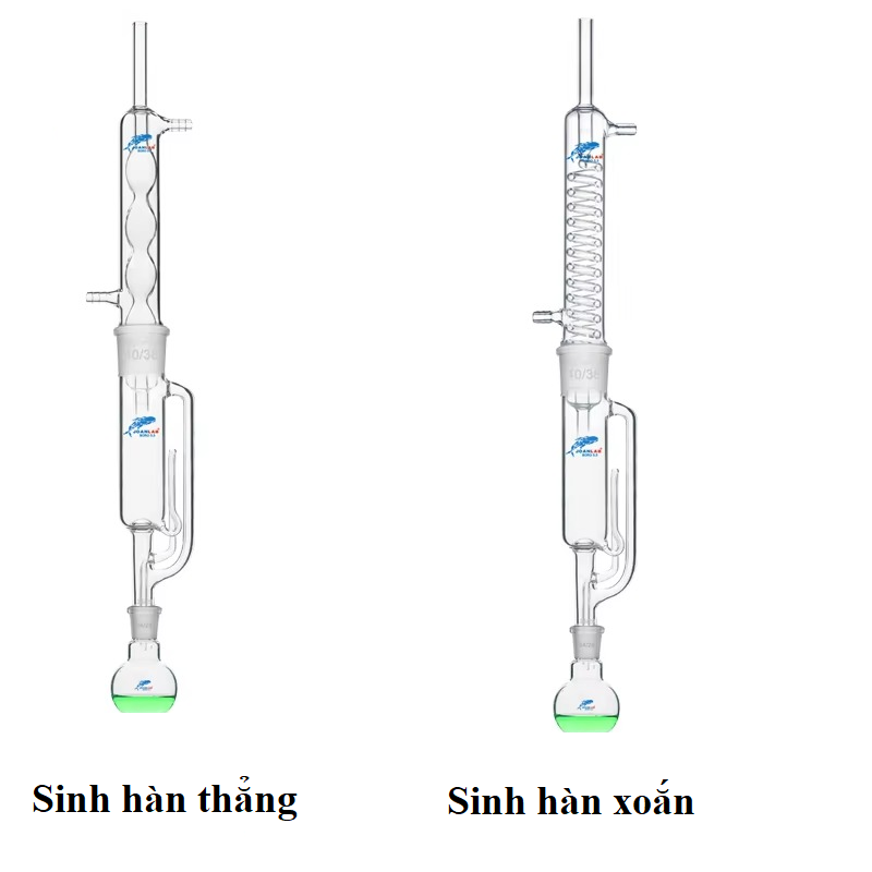 Bộ chiết Soxhlet thủy tinh (150 - 5000ml) 7 Chiet Soxhlet voi sinh han thang va
