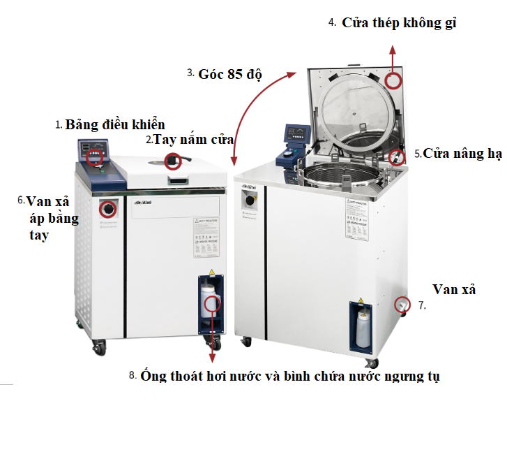 Nồi hấp tiệt trùng Labtech LAC-5040SD/ LAC-5060SD/ LAC-5080SD/LAC-50100SD 2 Nồi hấp tiệt trùng Labtech LAC-5040SD/ LAC-5060SD/ LAC-5080SD/LAC-50100SD
