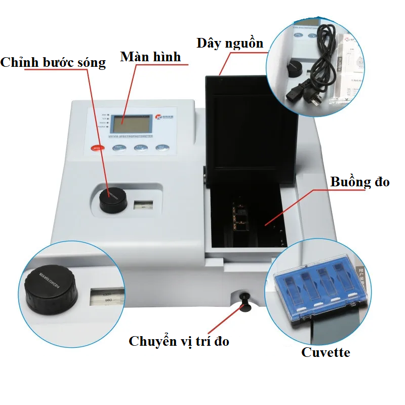 Máy quang phổ UV-Vis 721N / 722N / 752N 3 May quang pho